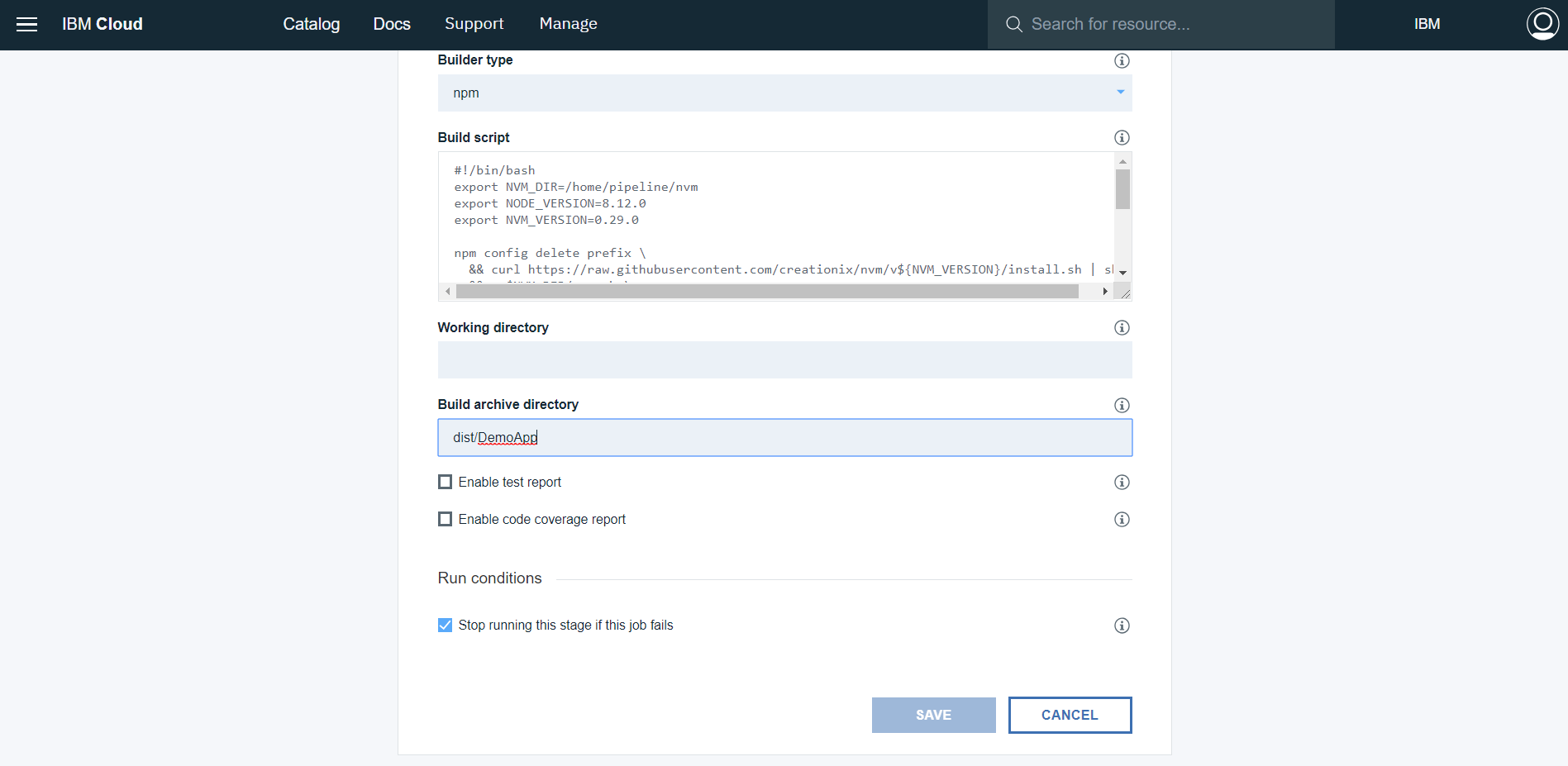 Build Script and Build Directory